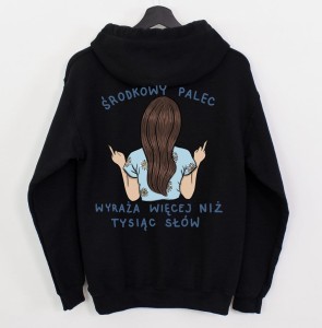 bluza damska z kapturem dla pewnej siebie dziewczyny.JPG