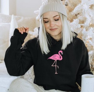 czarna bluza z kapturem damska flaming.JPG