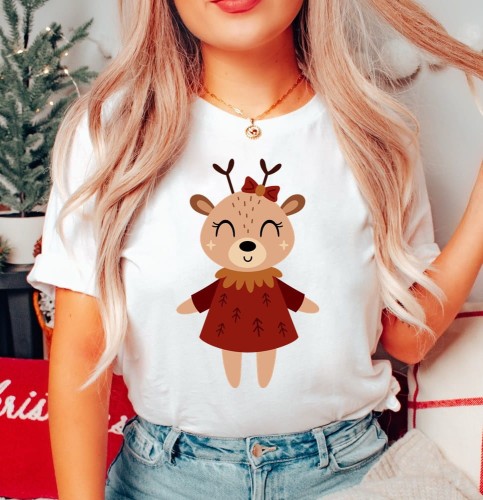 damska koszulka z reniferkiem x.JPG