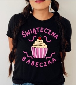 koszulka świąteczna babeczka czarna.jpg