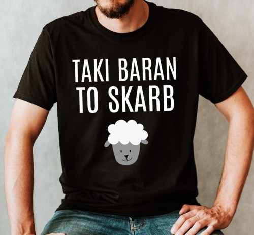 koszulka męża, chłopaka taki baran to skarb