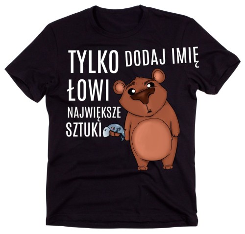 KOSZULKA DLA WĘDKARZA Z IMIENIEM