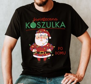 ŚWIĄTECZNA KOSZULKA PO DOMU Z MIKOŁAJEM.jpg