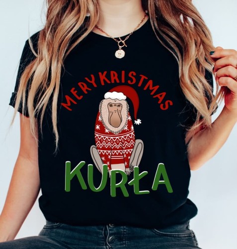 DAMSKA KOSZULKA Z NOSACZEM NA MIKOŁAJA.JPG