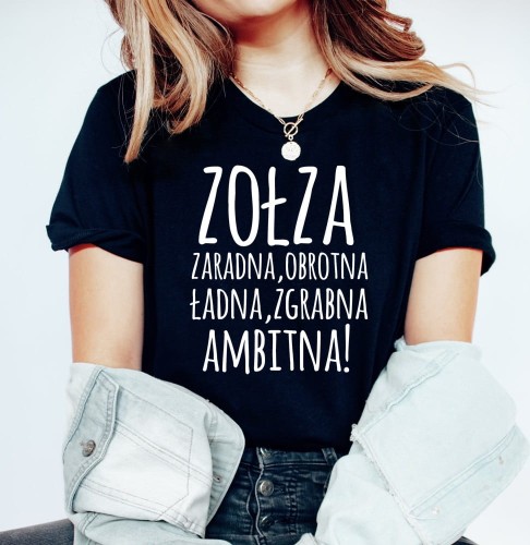 DAMSKA KOSZULKA DLA DZIEWCZYNY ZOŁZA ZARADNA.JPG