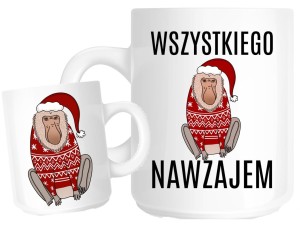 kubek z życzeniami na święta dla kolegów z pracy 
