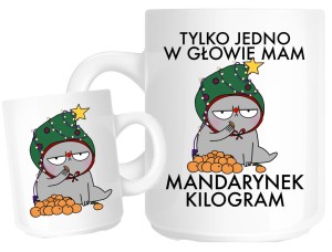 kubek na święta ze śmiesznym nadrukiem 