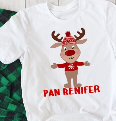 fajna koszulka męska na święta pan renifer