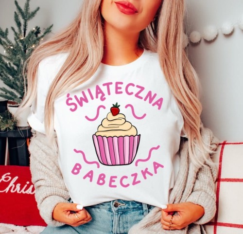 damska koszulka świąteczna babeczka.JPG