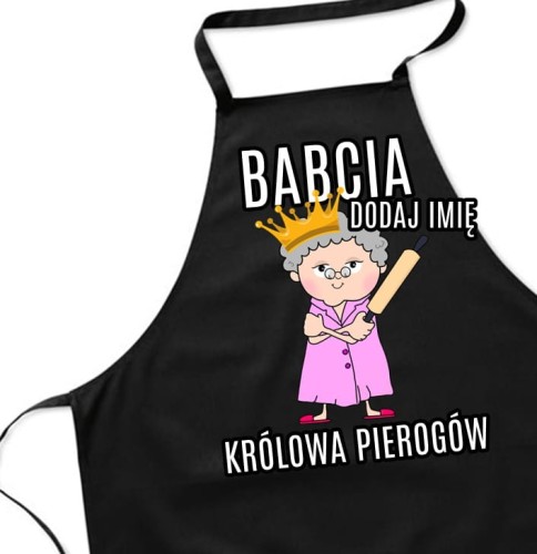 FARTUCH DLA BABCI KRÓLOWA PIEROGÓW NA PREZENT.jpg