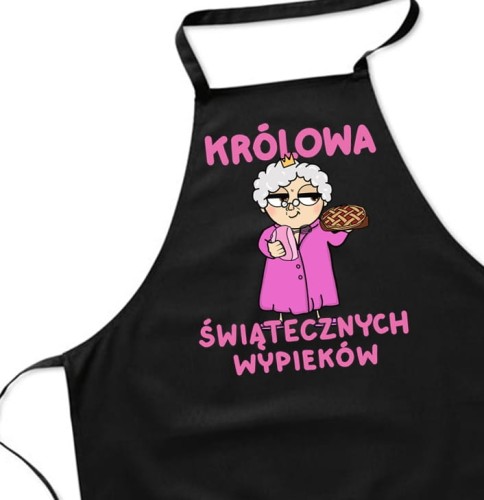 FARTUCH DLA BABCI KRÓLOWA ŚWIĄTECZNY WYPIEKÓW.jpg