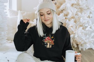 bluza z kapturem czarna.JPG