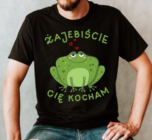 Koszulka męska na walentynki  żajebiście się kocham 