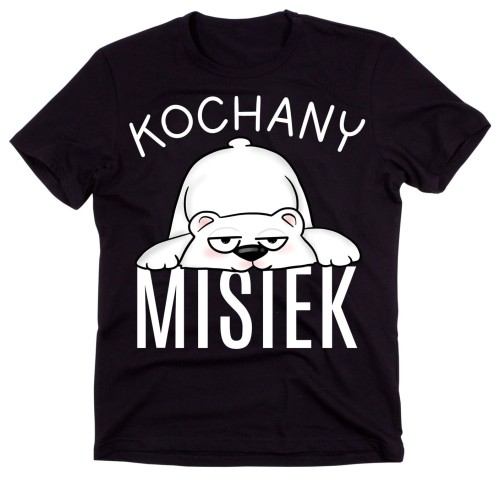 męska koszulka - prezent na walentynki kochany misiek