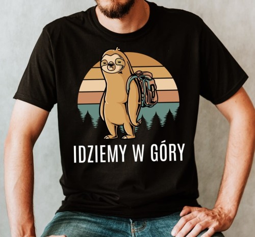 męska koszulka w góry - idzemy w góry -.jpg
