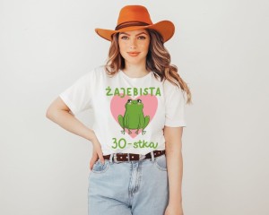 biała damska koszulka na 30 - urodizny żajebiusta 30 stka.jpg