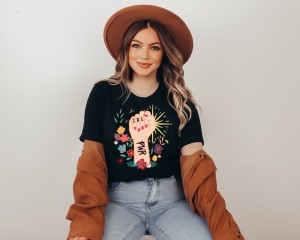 czarna koszulka girl power damska.jpg