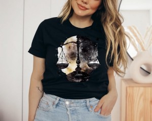 koszulka ze znakiem zodiaku waga