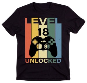 koszulka na 18 urodziny dla chłopaka level 18 unlocked.jpg