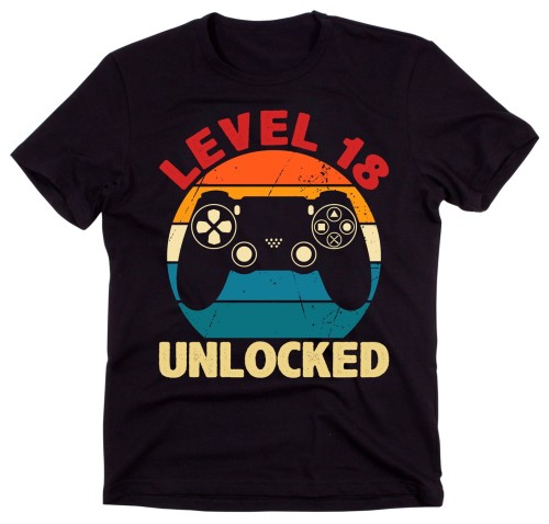 koszulka na 18 urodziny dla chłopaka level 18 unlocked nll.jpg