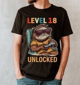 MĘSKA KOSZULKA NA OSIEMNASTKĘ LEVEL 18.jpg
