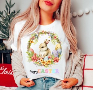 koszulka z zajączkiem na wielkanoc happyeaster1.JPG