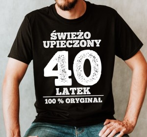 męska koszulka na 40 urodziny świeżo upieczony - 2.jpg