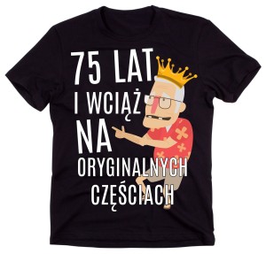 męska koszulka na 75 urodziny