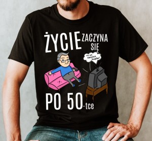 męska koszulka na 50 urodziny