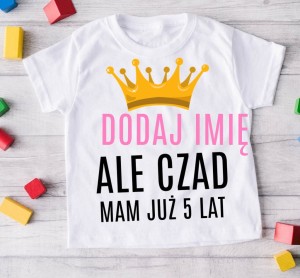 KOSZULKA NA 5 URODZINY DLA DZIEWCZYNKI  Z IMIENIEM.jpg