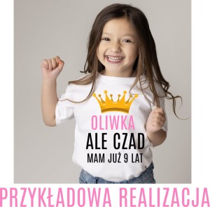 KOSZULKA NA 9 URODZINY DLA DZIEWCZYNKI  Z IMIENIEM - 2 B.jpg