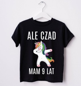 KOSZULKA NA 9 URODZINY DLA DZIEWCZYNKI Z UNICORNEM - 2.jpg