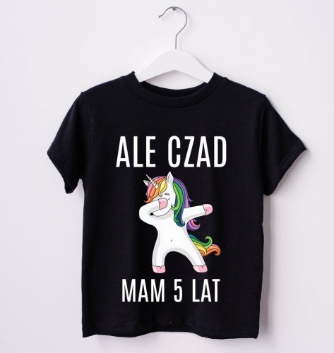 KOSZULKA NA 5 URODZINY DLA DZIEWCZYNKI Z UNICORNEM - 2.jpg