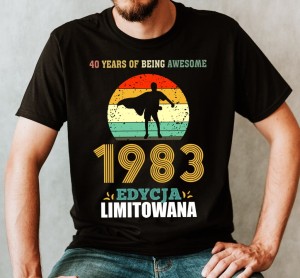 MĘSKA KOSZULKA NA CZTERDZIESTKĘ 40 lat bycia !!