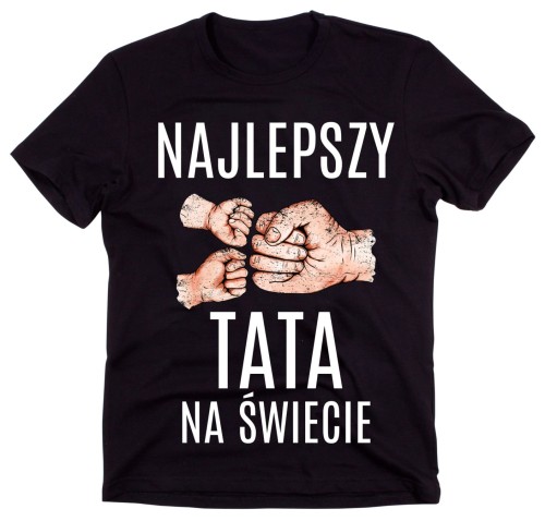 Koszulka najlepszy tata na świecie - dwójka dzieci
