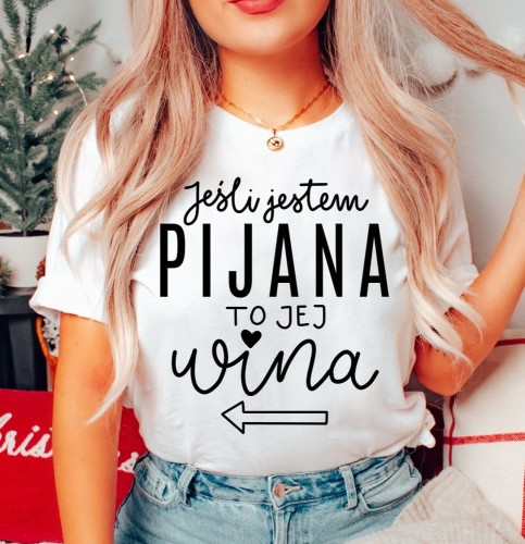 koszulka na wieczór panieński jeśli jestem pijana to jej wina bn.JPG