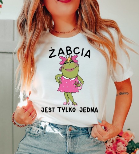 śmieszna koszulka dla koleżanki żabcia jest tylko jedna.JPG
