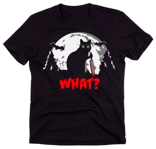 męski t-shirt  z kotem what.jpg