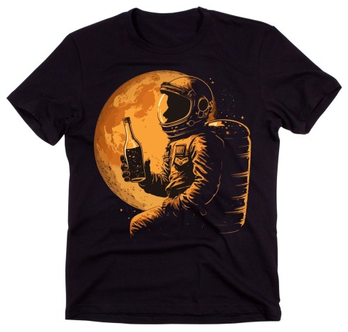 męska czarna koszulka astronauta.jpg