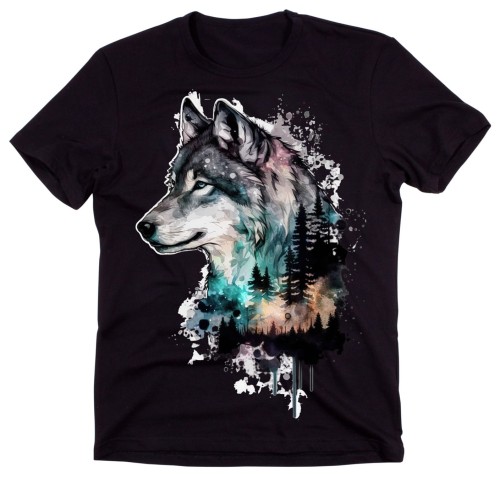 czarna koszulka z wilkiem wilk17 - 2.jpg