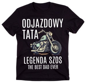 Koszulka dla taty motocyklisty - koszulka dla taty z motorem 