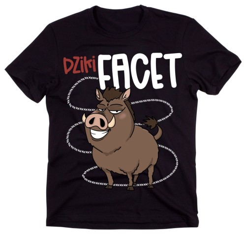 FAJNA MĘSKA KOSZULKA NA PREZENT Z DZIKIEM.jpg