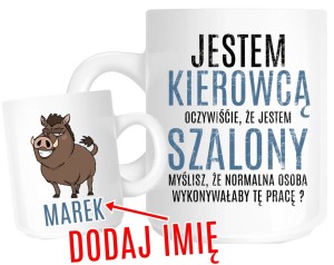 KUBEK DLA KIEROWCY Z IMIENIEM 