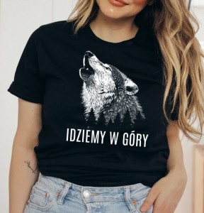 KOSZULKA DAMSKA IDZIEMY W GÓRY Z WILKIEM.jpg