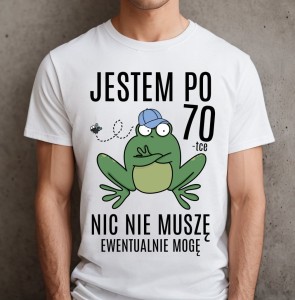 Męska koszulka na 70 urodziny