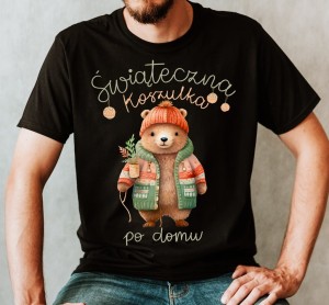 śmieszna koszulka na święta świąteczna koszulka po domu.jpg