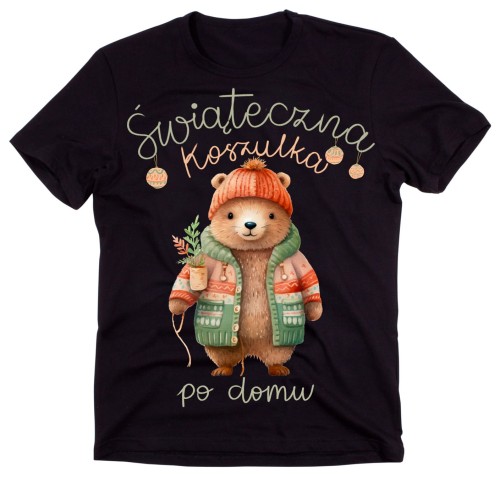 śmieszna koszulka na święta świąteczna koszulka po domu b.jpg