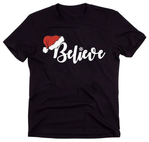 męska koszulka na święta - wierz w świętego mikołaja.jpg