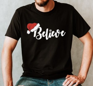 męska koszulka na święta - wierz w świętego mikołaja v.jpg