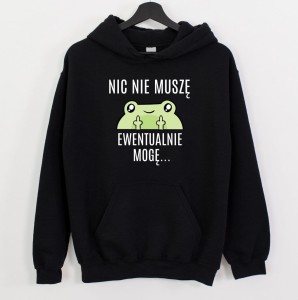 CZARNA DAMSKA BLUZA Z KAPTUREM NIC NIE MUSZĘ B.JPG